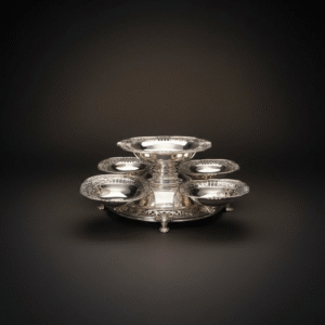 5-in-1 Silver Bowl Centerpiece
