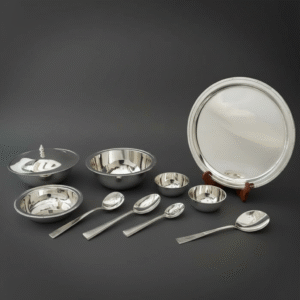 Bamboo Border Original Silver Dinner Set